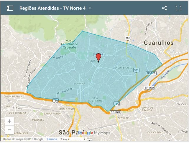 Regiões Atendidas TV Norte 4